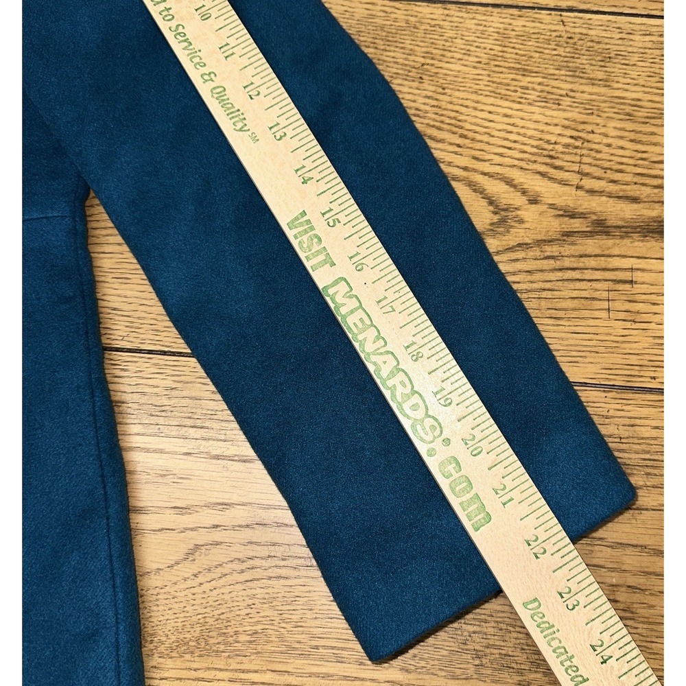 NWOT Talbots Teal Wool Blend‎ Midi Length Button Up Peacoat Women's Petite 12 - Picture 9 of 10